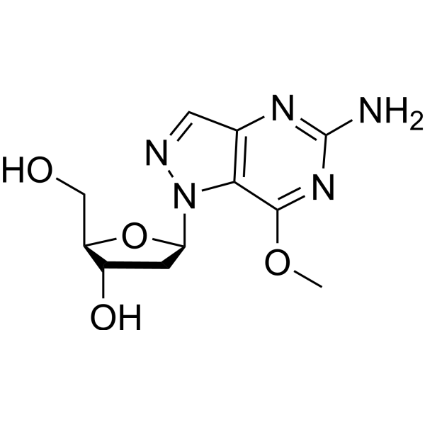 6-Amino-4-methoxy-1-(2-deoxy-aD-ribofuranosyl)-1H-pyrazolo[3,4-d]pyrimidine